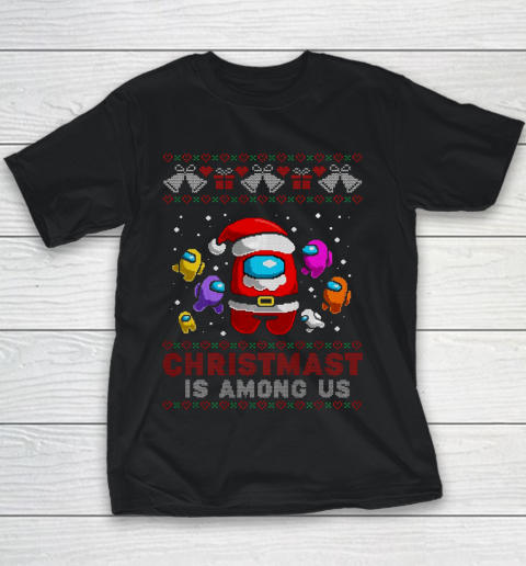 Among Us Game Shirt Christmas Costume Among stars Game Us Funny X mas Gift Youth T-Shirt