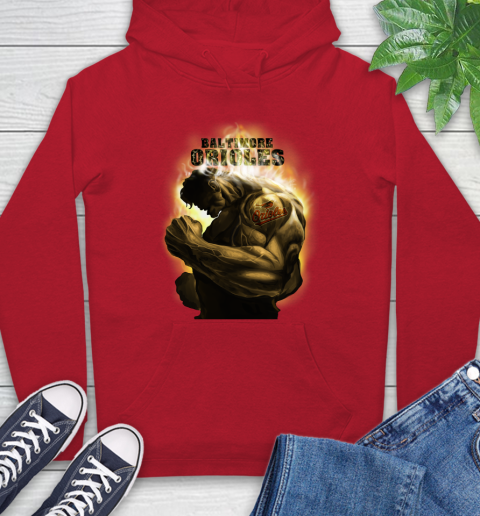 Baltimore Orioles MLB Baseball Hulk Marvel Avengers Sports Hoodie 10
