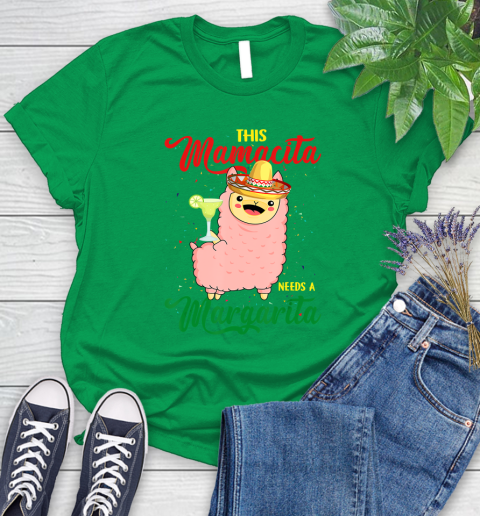 Nurse Shirt This Mamacita needs a Margarita Llama T Shirt Women's T-Shirt 7