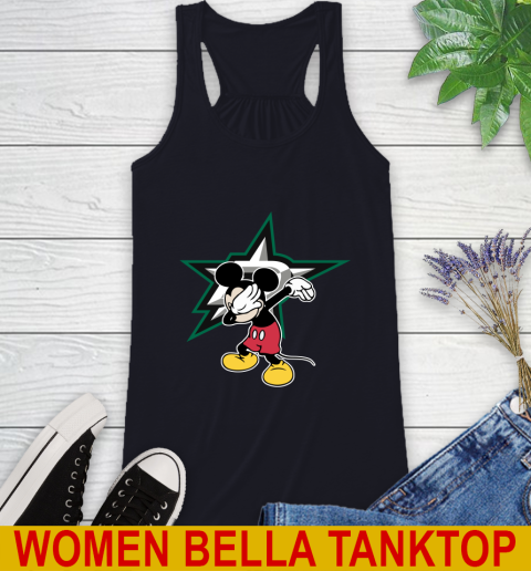 Dallas Stars NHL Hockey Dabbing Mickey Disney Sports Racerback Tank 10