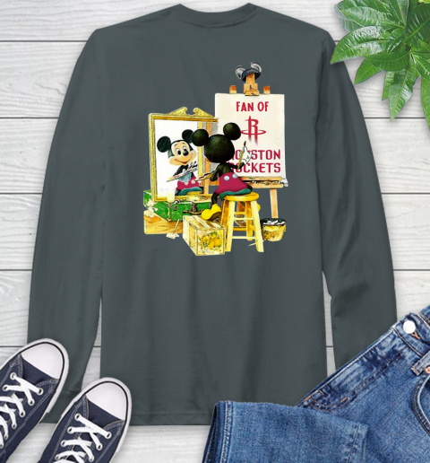 NBA Basketball Houston Rockets Mickey Drawing Shirt 60