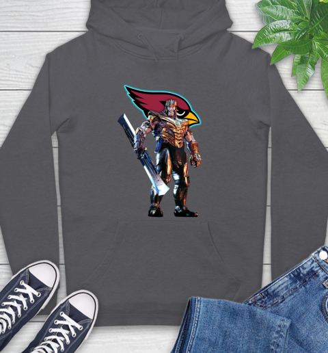 NFL Thanos Gauntlet Avengers Endgame Football Arizona Cardinals Hoodie 7