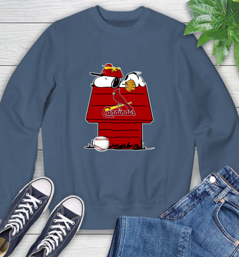 MLB St.Louis Cardinals Snoopy Woodstock The Peanuts Movie Baseball T Shirt Sweatshirt 7