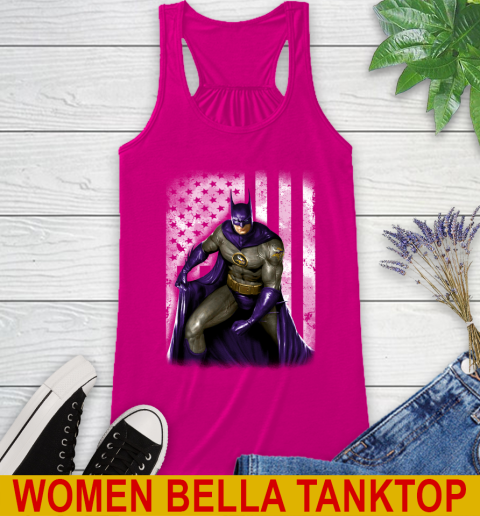Minnesota Vikings NFL Football Batman DC American Flag Shirt Racerback Tank 6