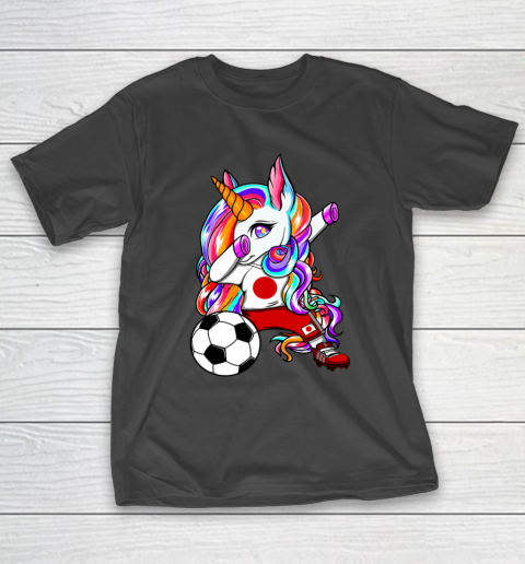 Dabbing Unicorn Japan Soccer Fans Jersey Japanese Football T-Shirt 14