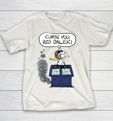 Doctor Who Shirt Snoopy Curse You Red Dalek Youth T-Shirt