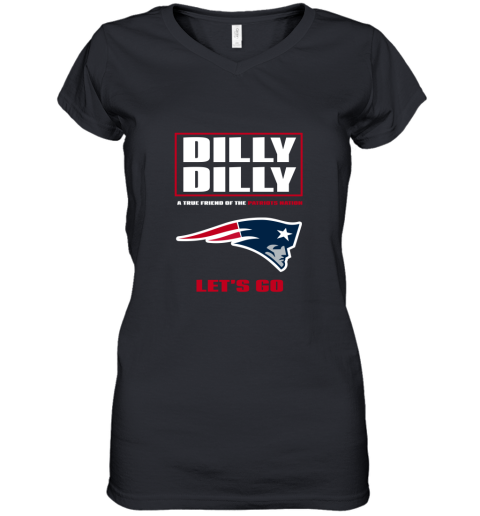 A True Friend Of The New England Patriots Women's V-Neck T-Shirt