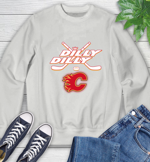 NHL Calgary Flames Dilly Dilly Hockey Sports Sweatshirt 5
