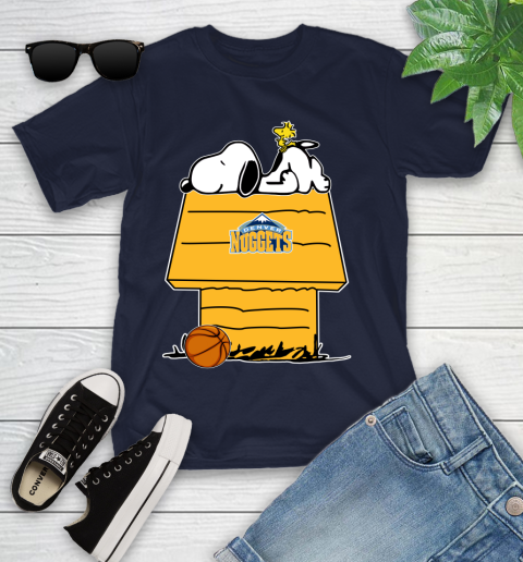 Denver Nuggets NBA Basketball Snoopy Woodstock The Peanuts Movie Youth T-Shirt 3