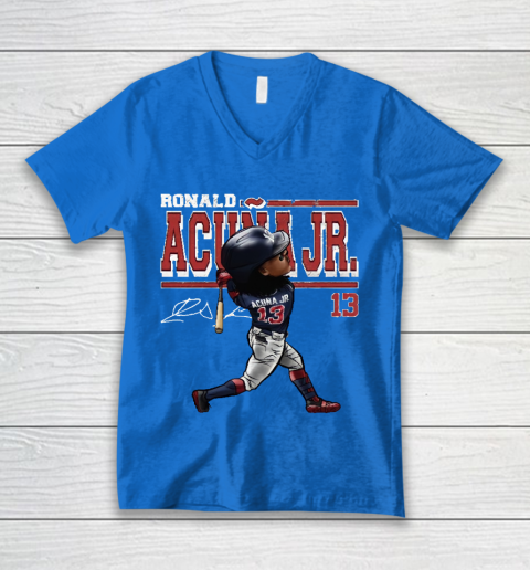 Ronald Acuna Jr Cartoon V-Neck T-Shirt 5