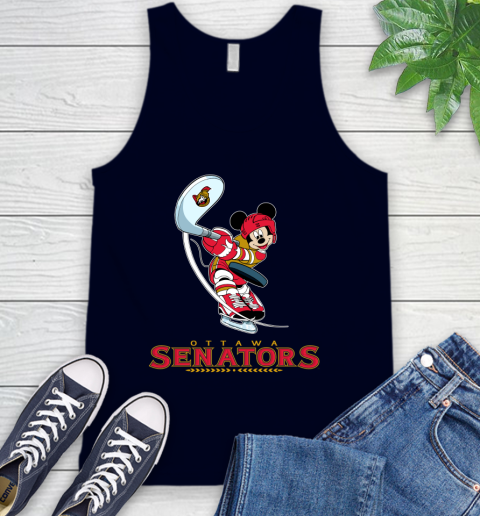 NHL Hockey Ottawa Senators Cheerful Mickey Mouse Shirt Tank Top 3
