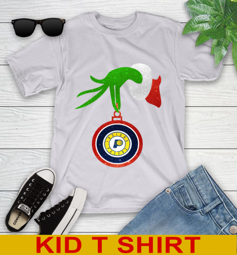 Indiana Pacers Grinch Merry Christmas NBA Basketball Youth T-Shirt 5