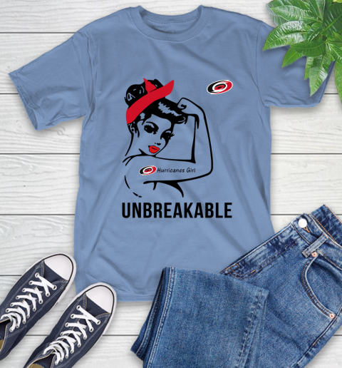 NHL Carolina Hurricanes Girl Unbreakable Hockey Sports T-Shirt 11