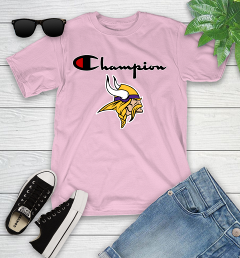 NFL Football Minnesota Vikings Champion Shirt Youth T-Shirt 7