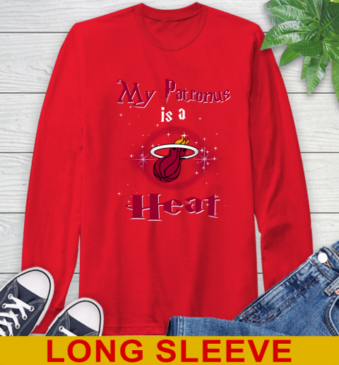 NBA Basketball Harry Potter My Patronus Is A Miami Heat Long Sleeve T-Shirt 12