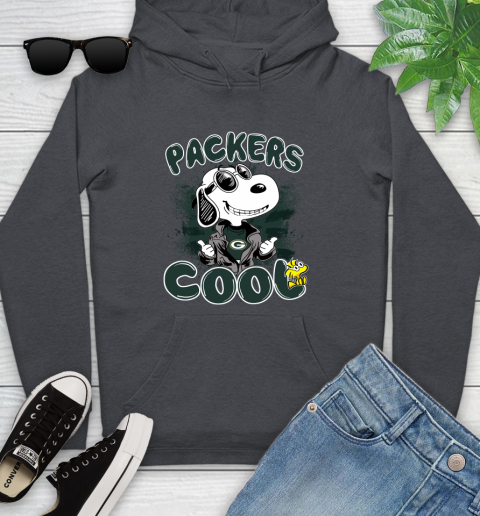 NFL Football Green Bay Packers Cool Snoopy Shirt Youth Hoodie 8