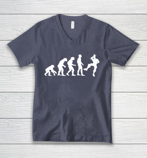 Fortnite Tshirt Human Evolution Take That L Emote Dance V-Neck T-Shirt 7