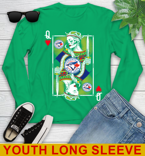 MLB Baseball Toronto Blue Jays The Queen Of Hearts Card Shirt Youth Long Sleeve 7