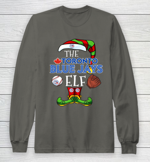 Toronto Blue Jays Christmas ELF Funny MLB Long Sleeve T-Shirt 5