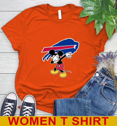 Buffalo Bills NFL Football Dabbing Mickey Disney Sports Women's T-Shirt 4
