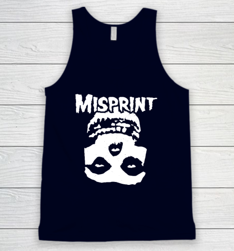 Misprint Skull Funny Misfit Tank Top - Image 3