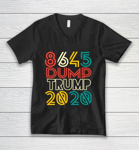 Dump Trump 8645 Anti Trump 2020 V-Neck T-Shirt
