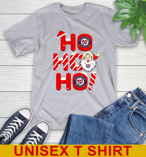 Washington Nationals MLB Baseball Ho Ho Ho Santa Claus Merry Christmas Shirt T-Shirt 5
