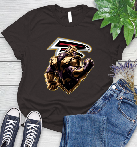 NFL Thanos Avengers Endgame Football Sports Atlanta Falcons Women's T-Shirt 8