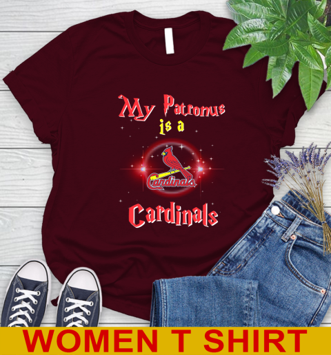 MLB Baseball Harry Potter My Patronus Is A St.Louis Cardinals Women's T-Shirt 6