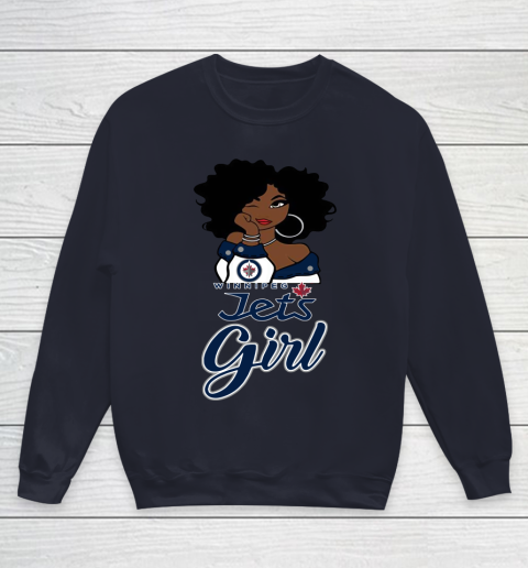 Winnipeg Jets Girl NHL Youth Sweatshirt 3