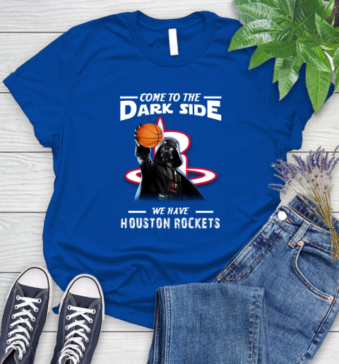 NBA Come To The Dark Side We Have Houston Rockets Star Wars Darth Vader Basketball Women's T-Shirt 12
