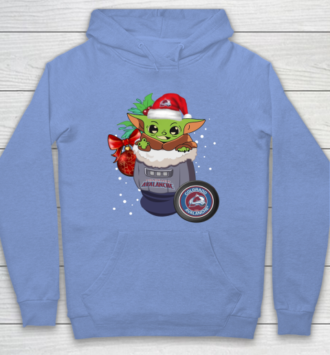 Colorado Avalanche Christmas Baby Yoda Star Wars Funny Happy NHL Hoodie 11
