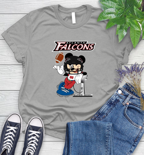 NFL Atlanta Falcons Mickey Mouse Disney Super Bowl Football T Shirt Women's T-Shirt 10