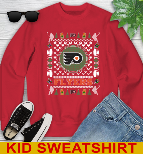 Philadelphia Flyers Merry Christmas NHL Hockey Loyal Fan Youth Sweatshirt 7