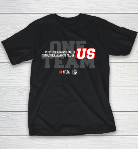 NFL End Racism Print In Front And Back Youth T-Shirt