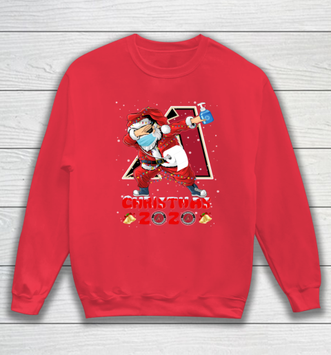 Arizona Diamondbacks Funny Santa Claus Dabbing Christmas 2020 MLB Sweatshirt 7