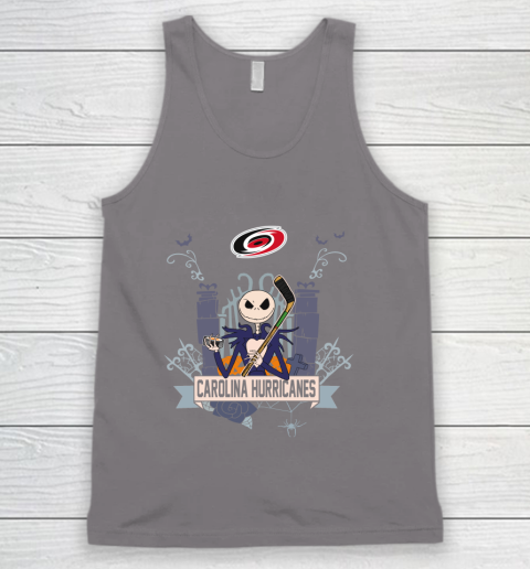 NHL Carolina Hurricanes Hockey Jack Skellington Halloween Tank Top 6
