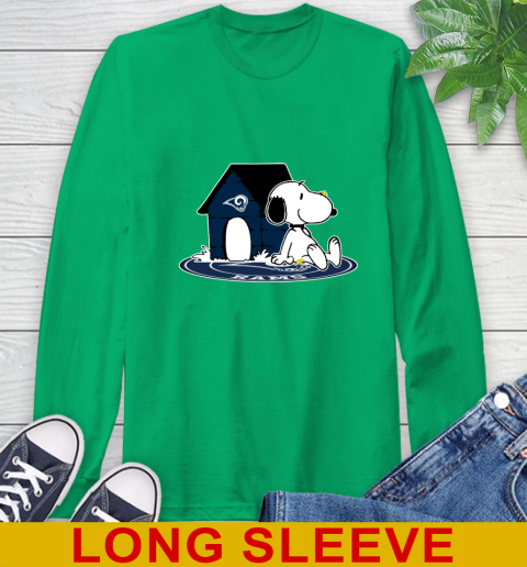 NFL Football Los Angeles Rams Snoopy The Peanuts Movie Shirt Long Sleeve T-Shirt 7