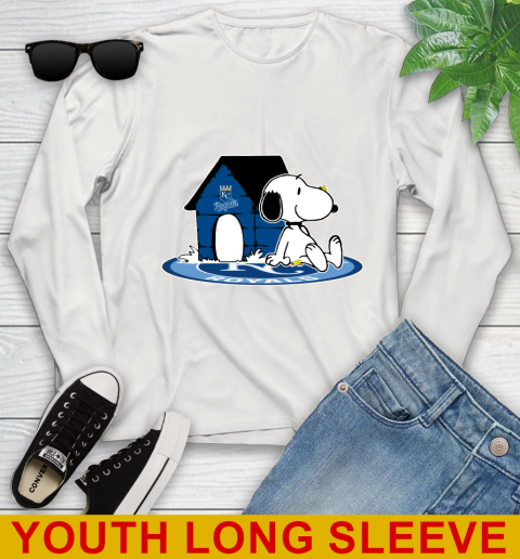 MLB Baseball Kansas City Royals Snoopy The Peanuts Movie Shirt Youth Long Sleeve 12