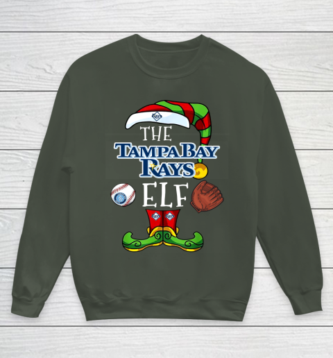 Tampa Bay Rays Christmas ELF Funny MLB Youth Sweatshirt 8