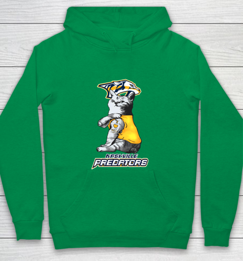 NHL My Cat Loves Nashville Predators Hockey Youth Hoodie 4