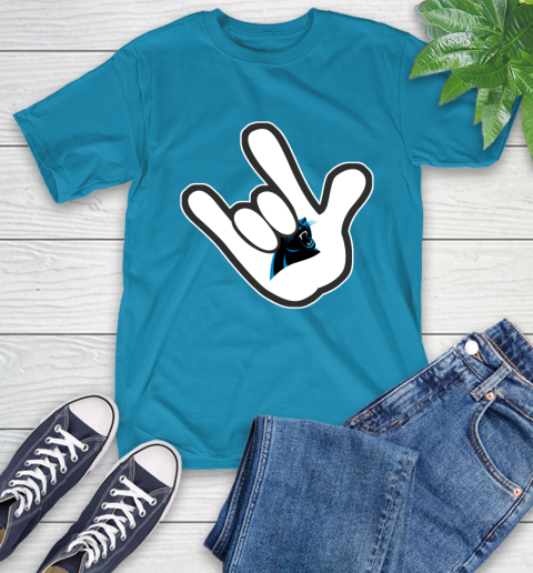 Carolina Panthers NFL Football Mickey Rock Hand Disney T-Shirt 8