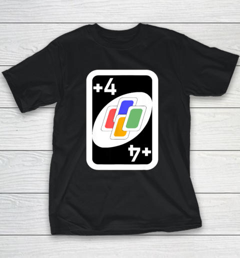 Vintage Uno Number 4 Cards Costume Halloween Matching Youth T-Shirt
