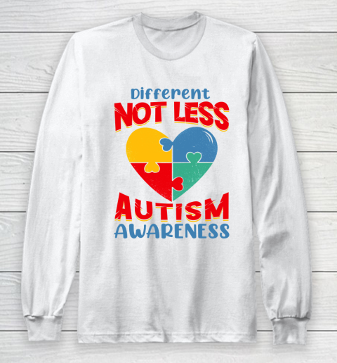 Different Not Less Autism Awareness Long Sleeve T-Shirt