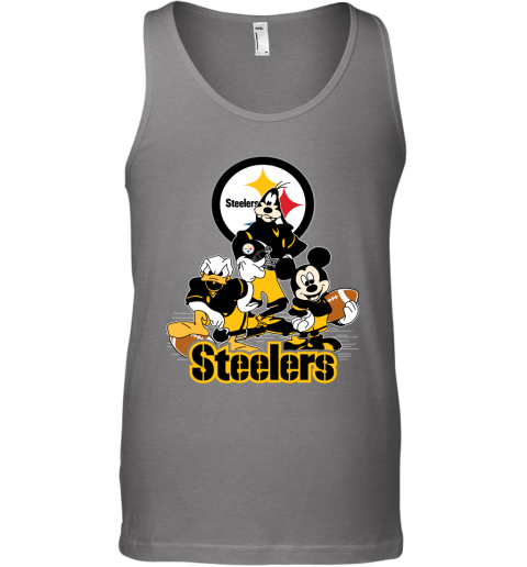 Pittsburgh Steelers Mickey at Quarterback Disney Vintage Football T-Shirt