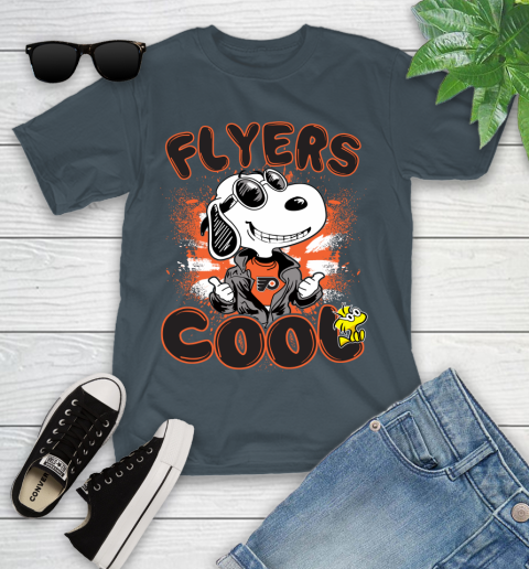 NHL Hockey Philadelphia Flyers Cool Snoopy Shirt Youth T-Shirt - Image 10
