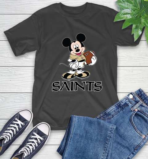 NFL Football New Orleans Saints Cheerful Mickey Mouse Shirt T-Shirt