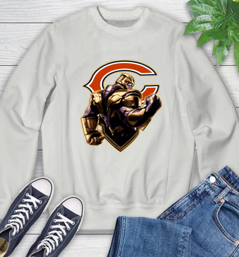 NFL Thanos Avengers Endgame Football Sports Chicago Bears Sweatshirt 5
