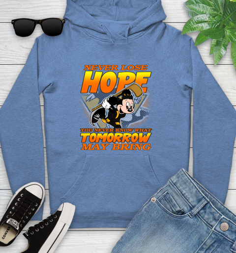 Pittsburgh Penguins NHL Hockey ootball Mickey Disney Never Lose Hope Youth Hoodie 13