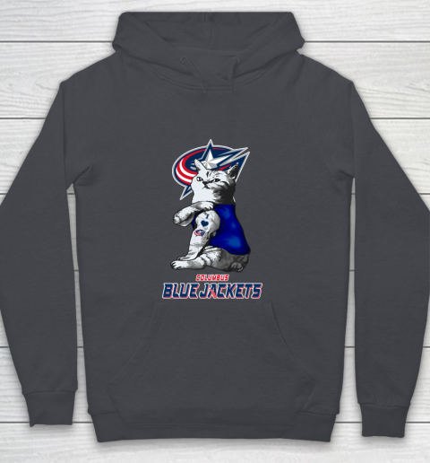 NHL My Cat Loves Columbus Blue Jackets Hockey Youth Hoodie 5